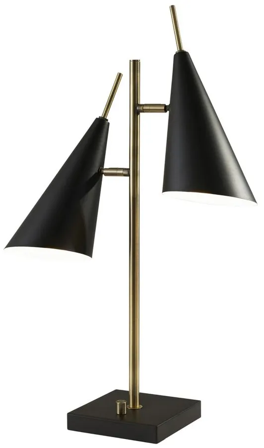 Owen Table Lamp in Antique Brass by Adesso Inc