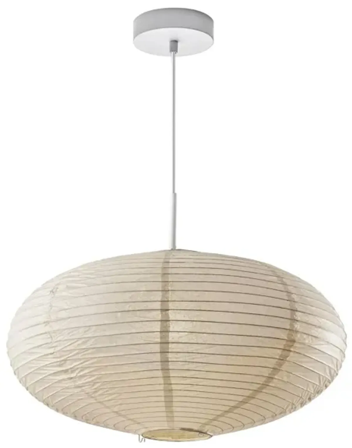 Alana Large Pendant Light in Off-White Paper by Adesso Inc