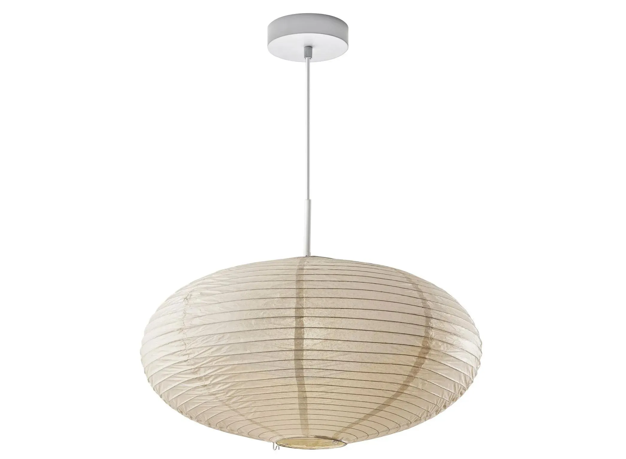 Alana Large Pendant Light in Off-White Paper by Adesso Inc