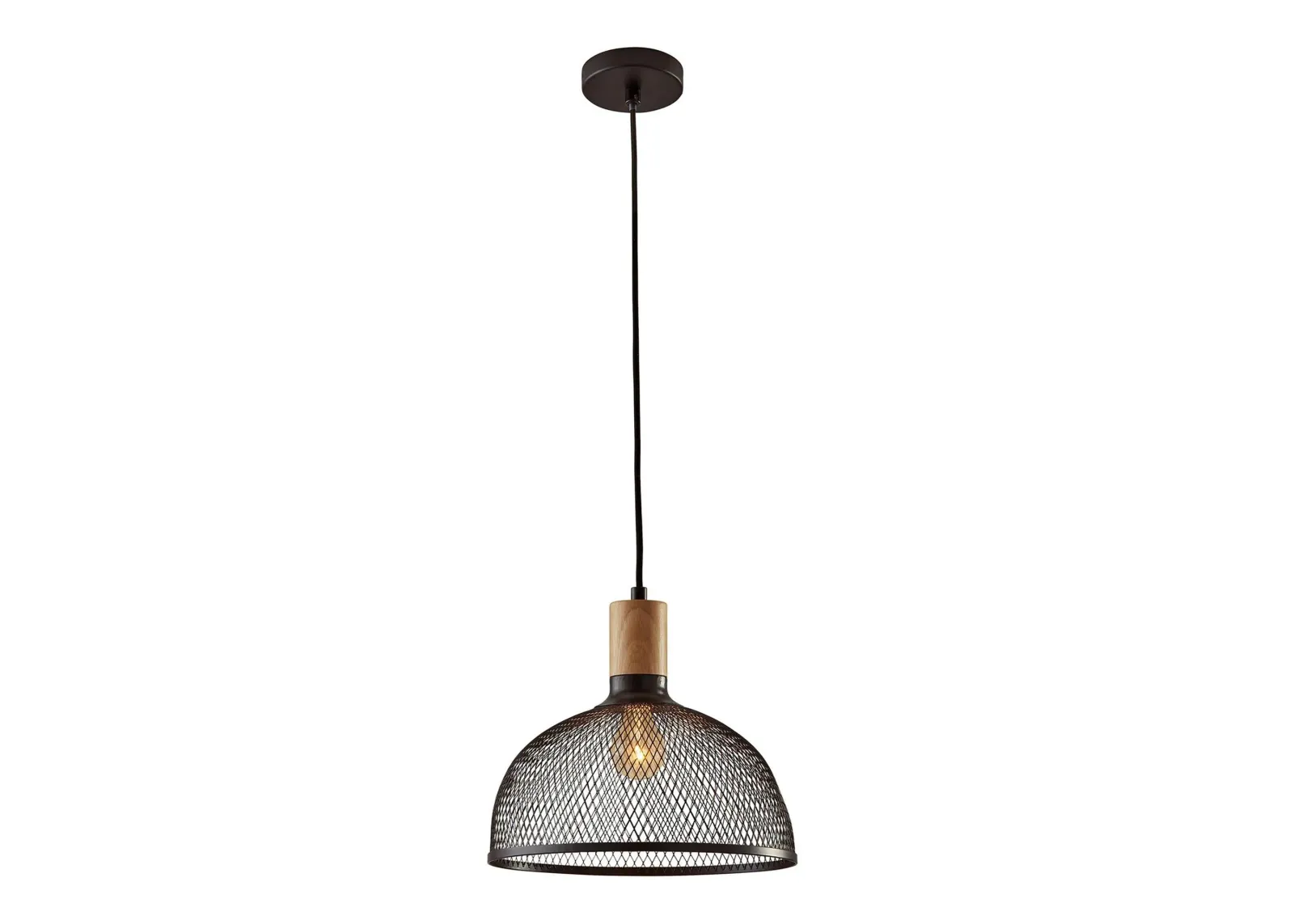 Dale Large Pendant in Matte Black by Adesso Inc