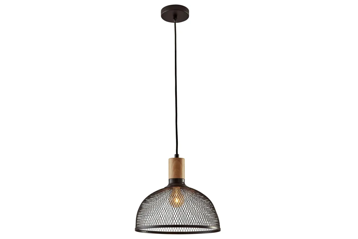 Dale Large Pendant in Matte Black by Adesso Inc