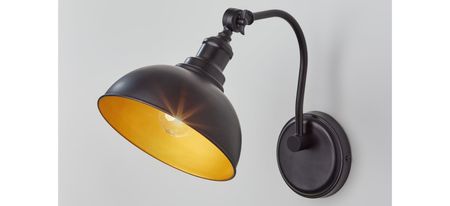 Wallace Wall Lamp in Black by Adesso Inc