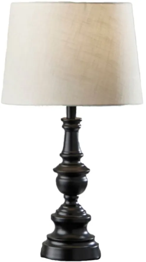 Chandler Floor and Table Lamp Set in Dark Bronze with White Shade by Adesso Inc