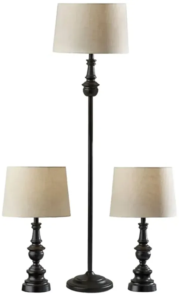 Chandler Floor and Table Lamp Set
