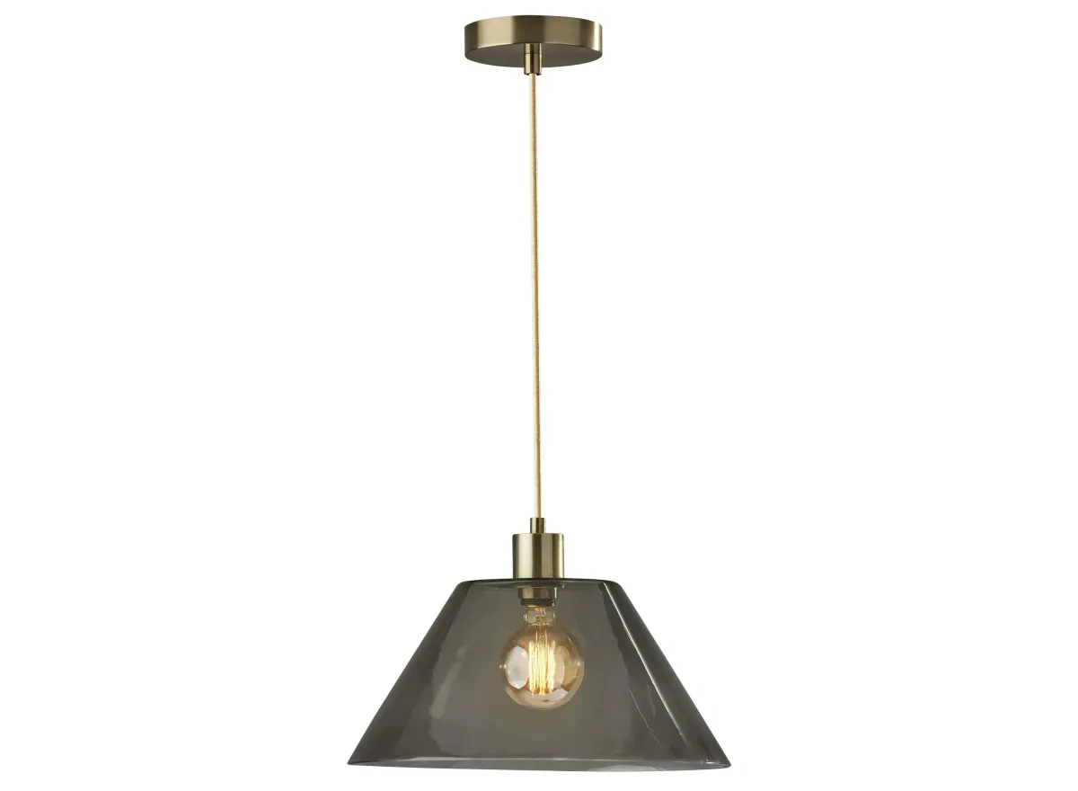 Zoe Pendant in Antique Brass by Adesso Inc