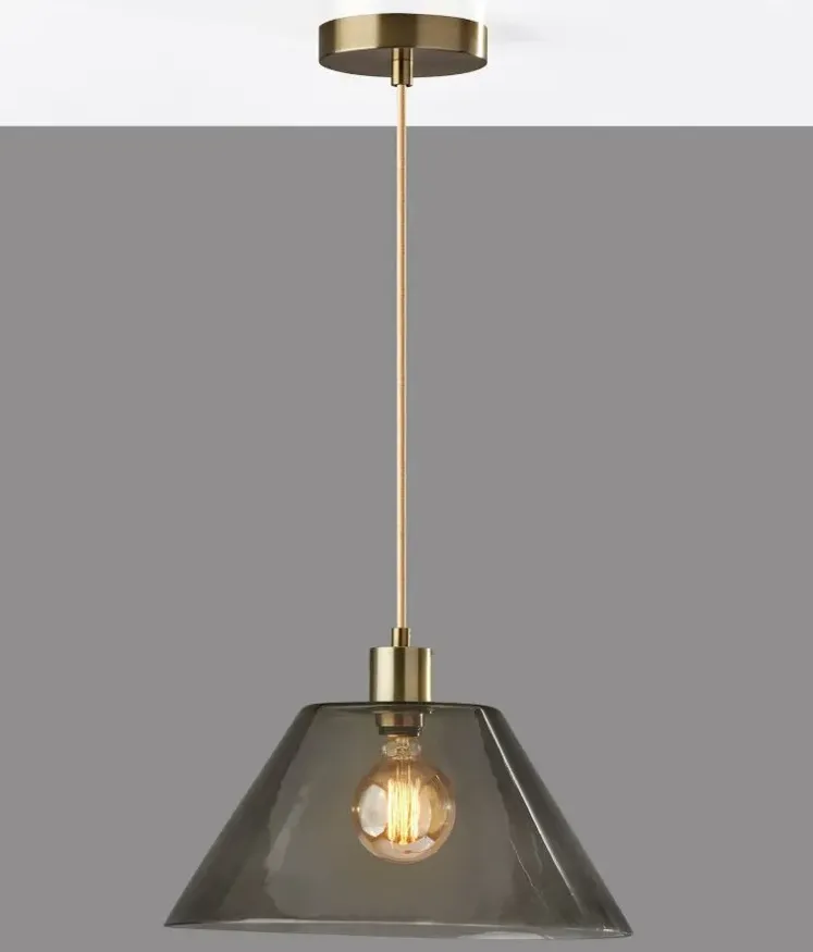 Zoe Pendant in Antique Brass by Adesso Inc