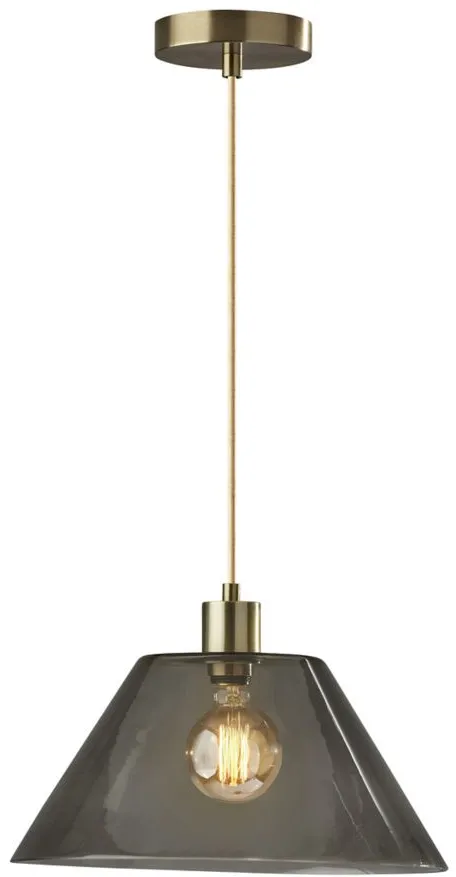 Zoe Pendant in Antique Brass by Adesso Inc