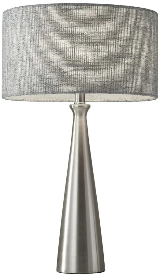 Linda Table Lamp in Brushed Steel by Adesso Inc