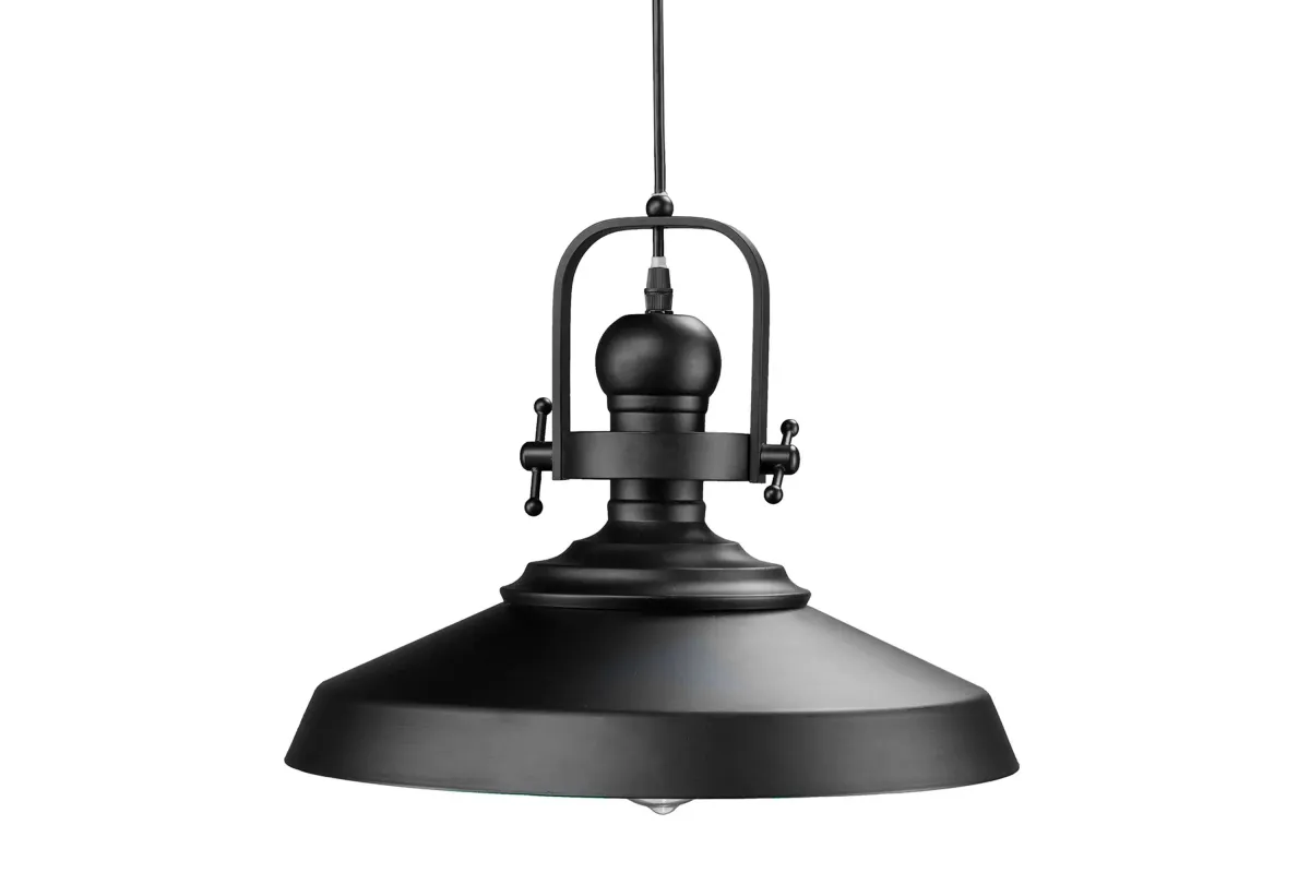 Thatcham Pendant Lamp in Black by SEI Furniture