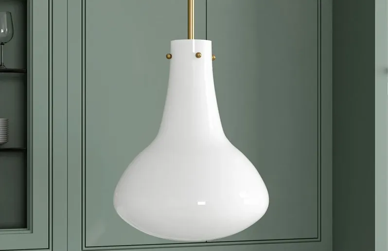 Yuri Pendant in Brass by Hudson & Canal