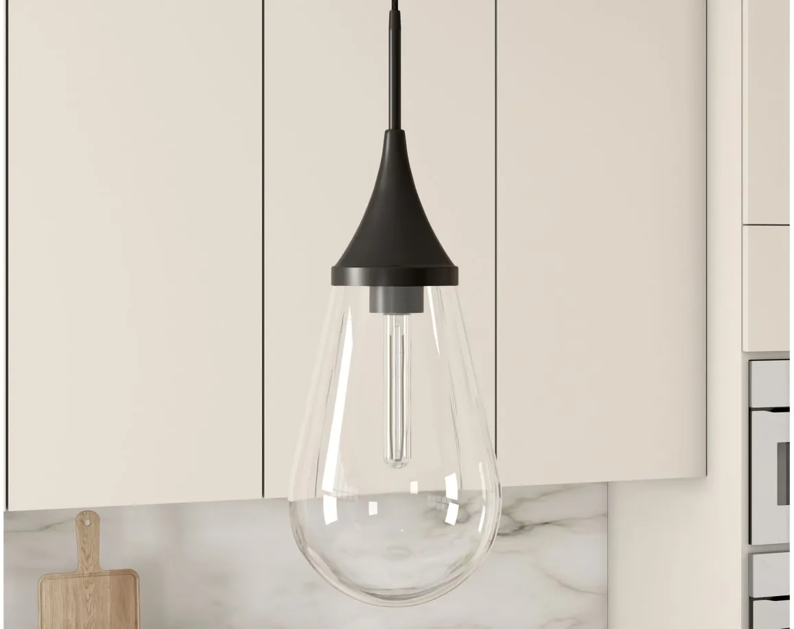 Deepa Pendant in Blackened Bronze by Hudson & Canal