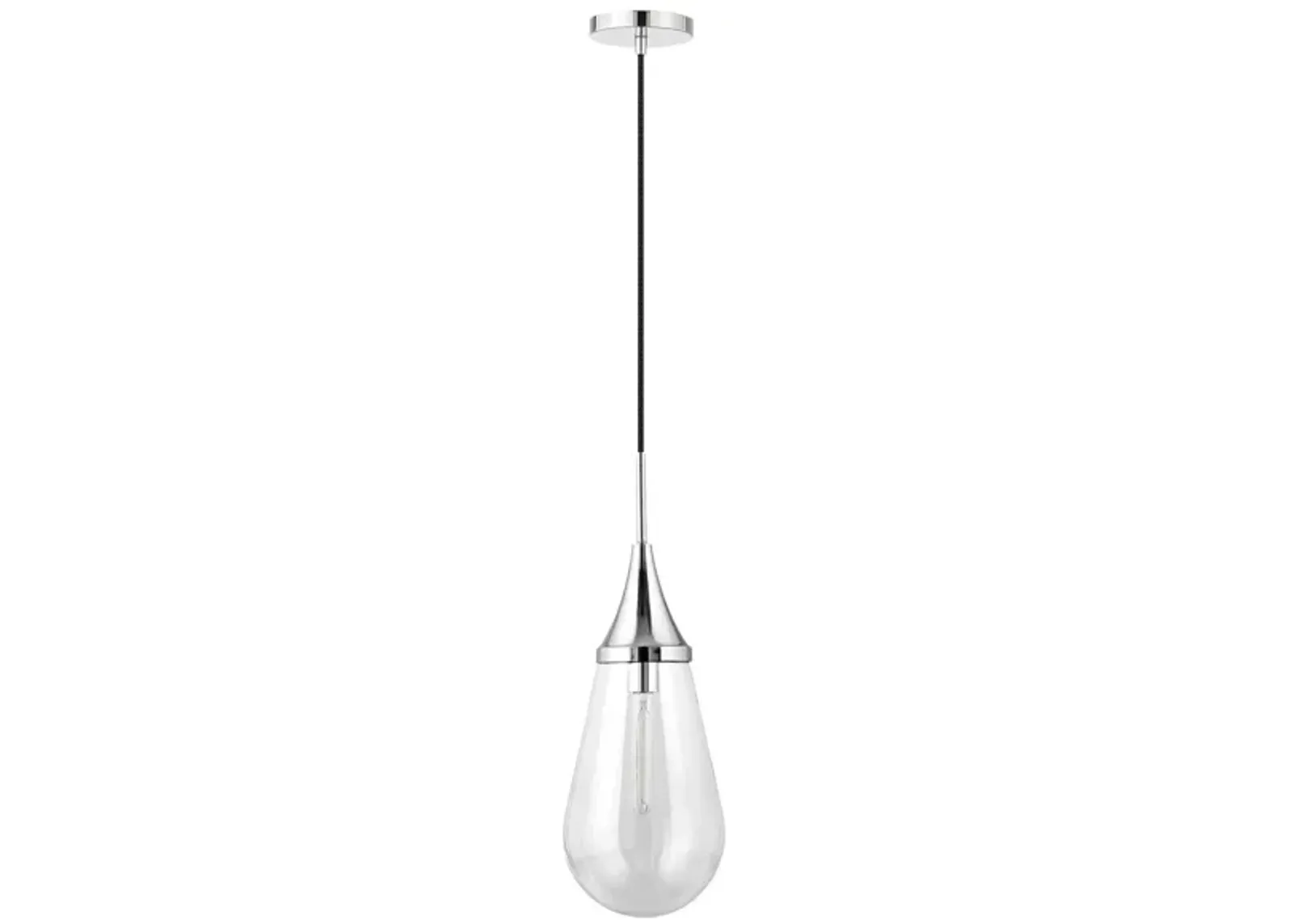 Deepa Pendant in Polished Nickel by Hudson & Canal