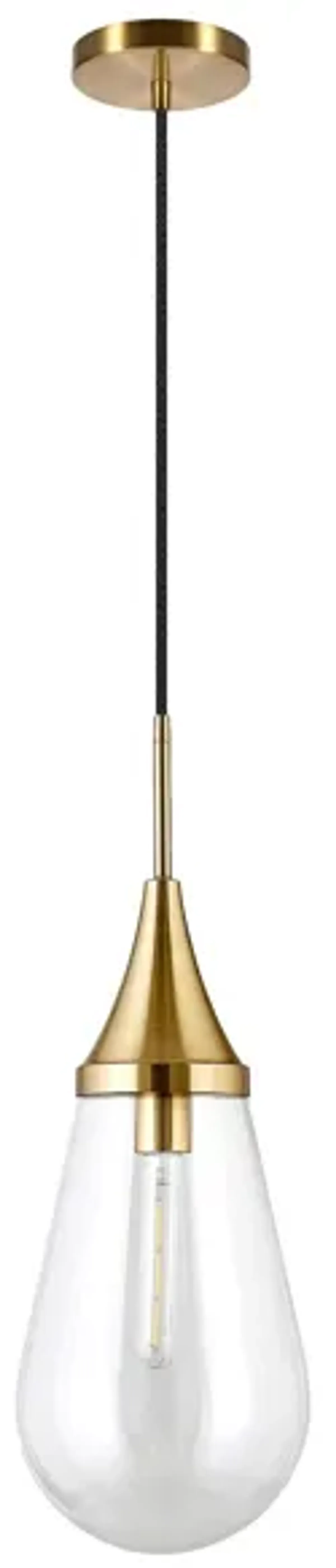 Deepa Pendant in Brass by Hudson & Canal