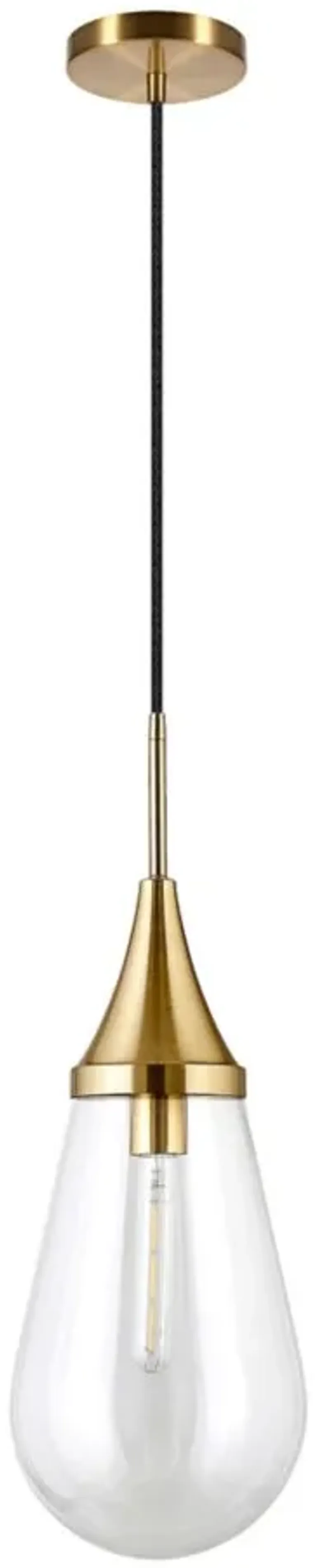 Deepa Pendant in Brass by Hudson & Canal