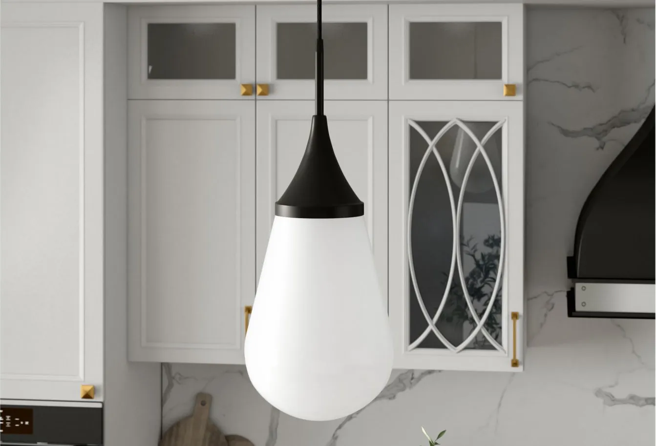 Deepa Pendant in Blackened Bronze by Hudson & Canal