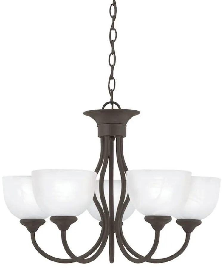 Tahoe 5-Light Chandelier in Painted Bronze by Stein World