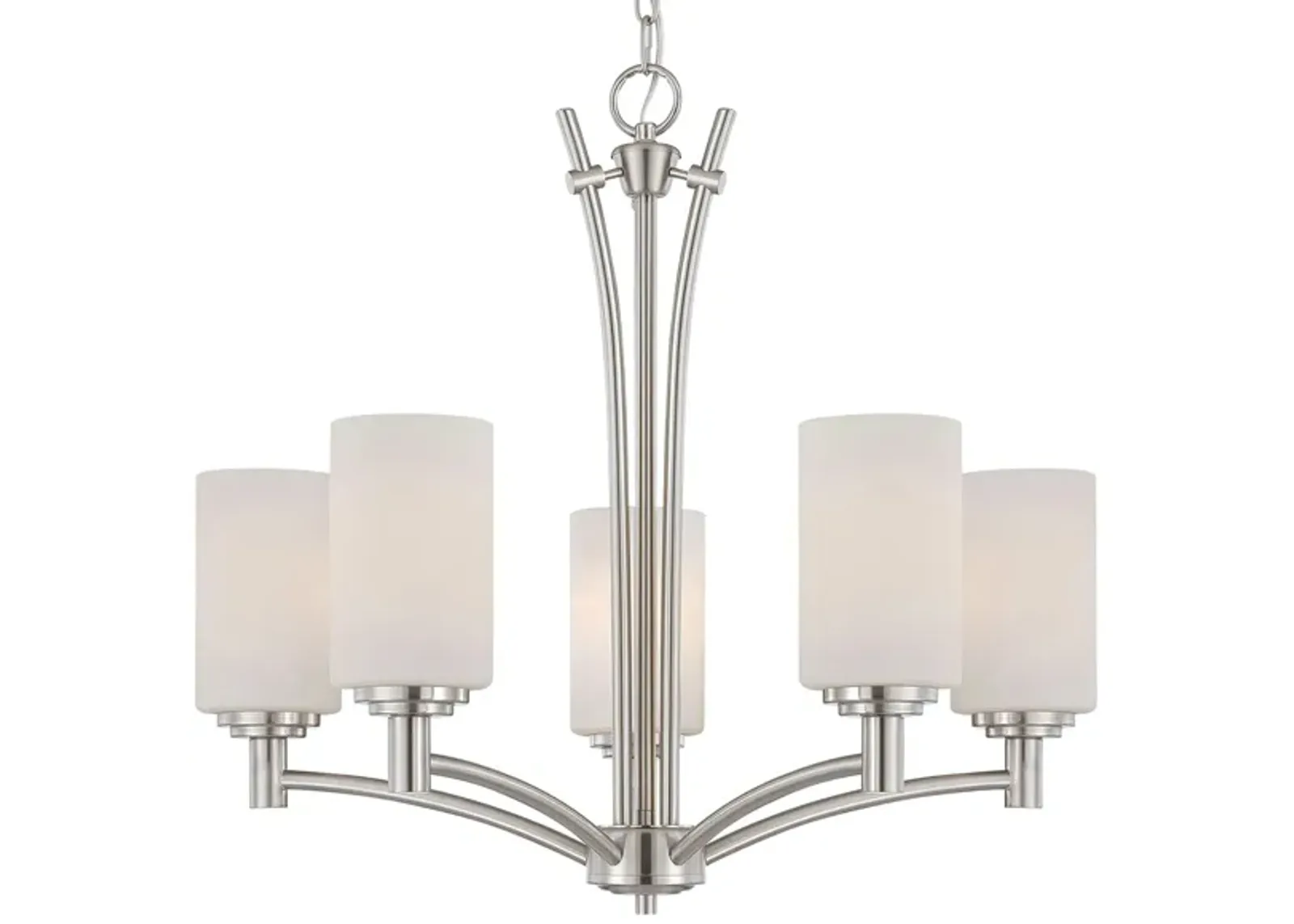 Pittman 5-Light Chandelier in Brushed Nickel by Stein World