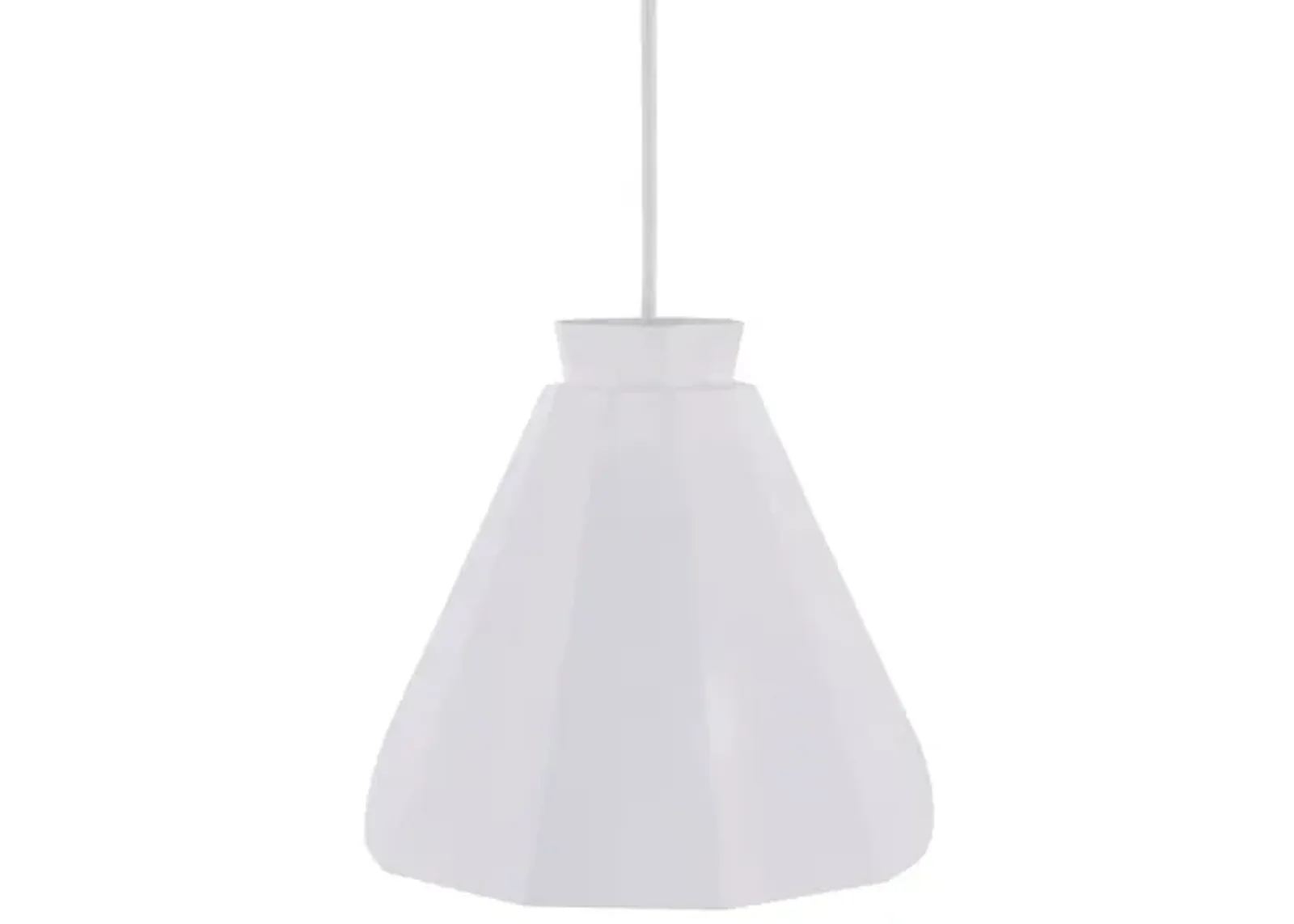 Thirsk Millie Pendant Lamp in White by SEI Furniture