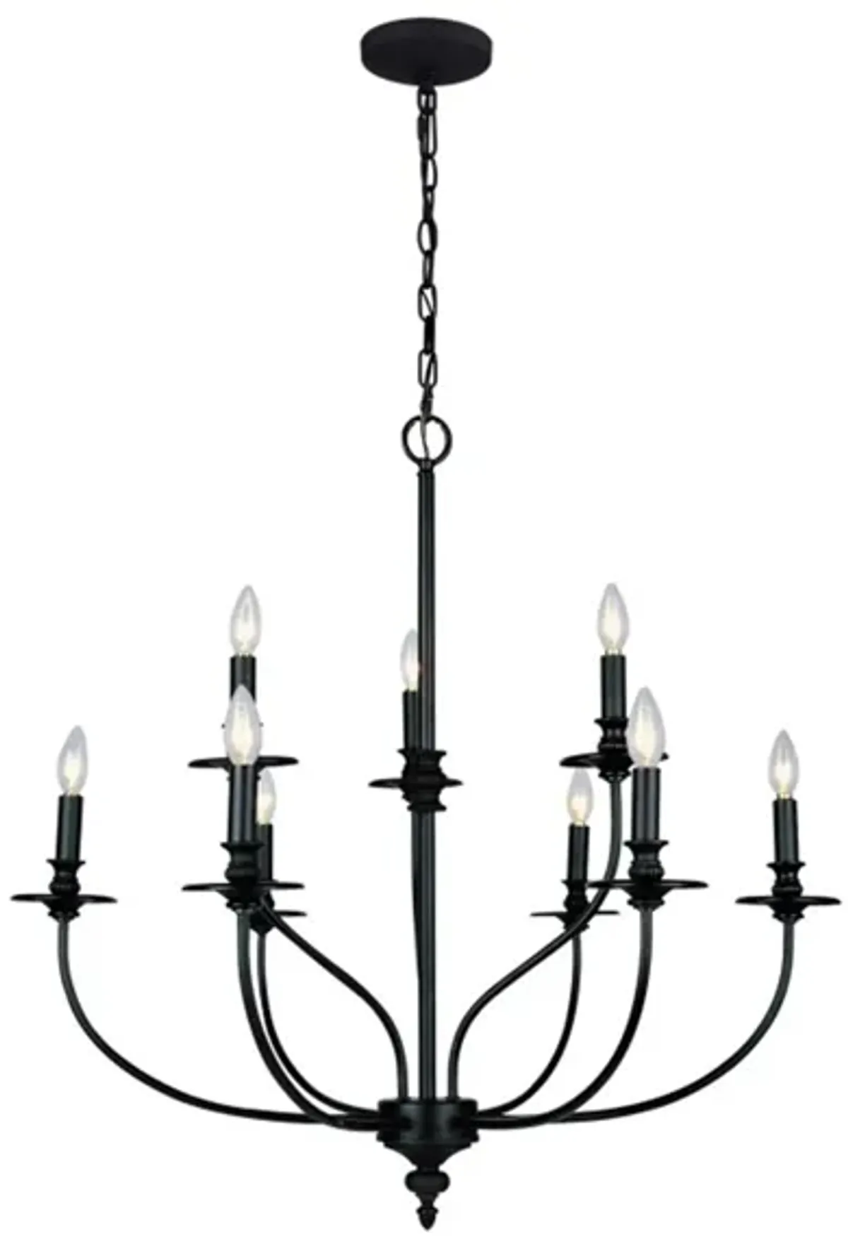 Hartford 9-Light Chandelier in Oil Rubbed Bronze by Stein World