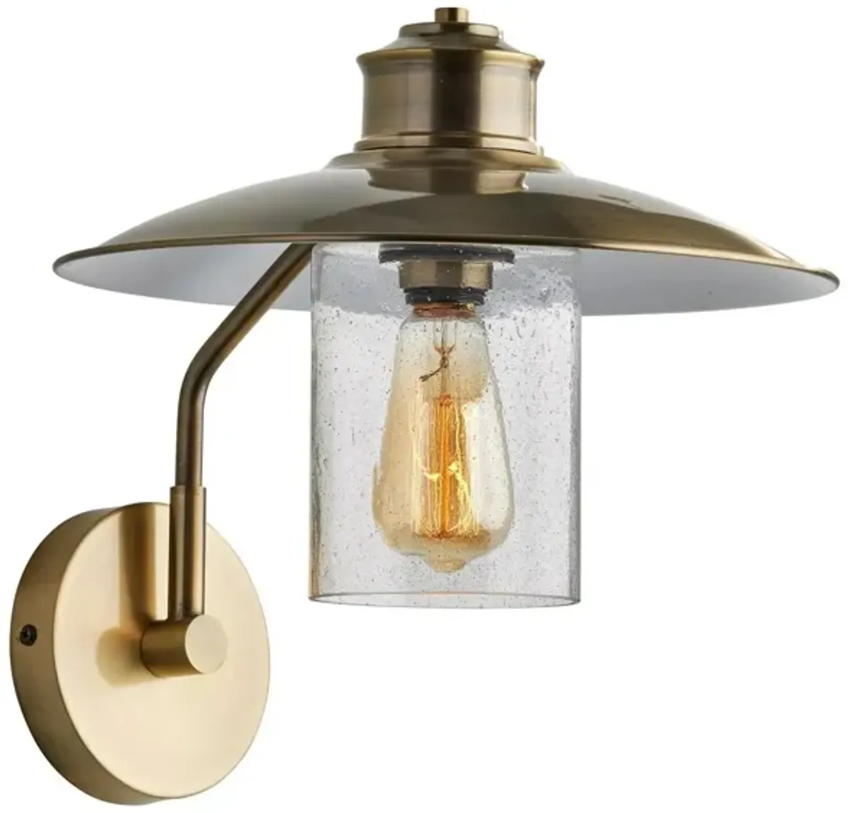 Kieran Wall Lamp in Antique Brass by Adesso Inc