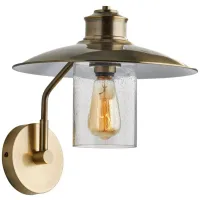 Kieran Wall Lamp in Antique Brass by Adesso Inc