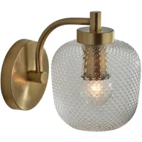Natasha Wall Lamp in Antique Brass by Adesso Inc