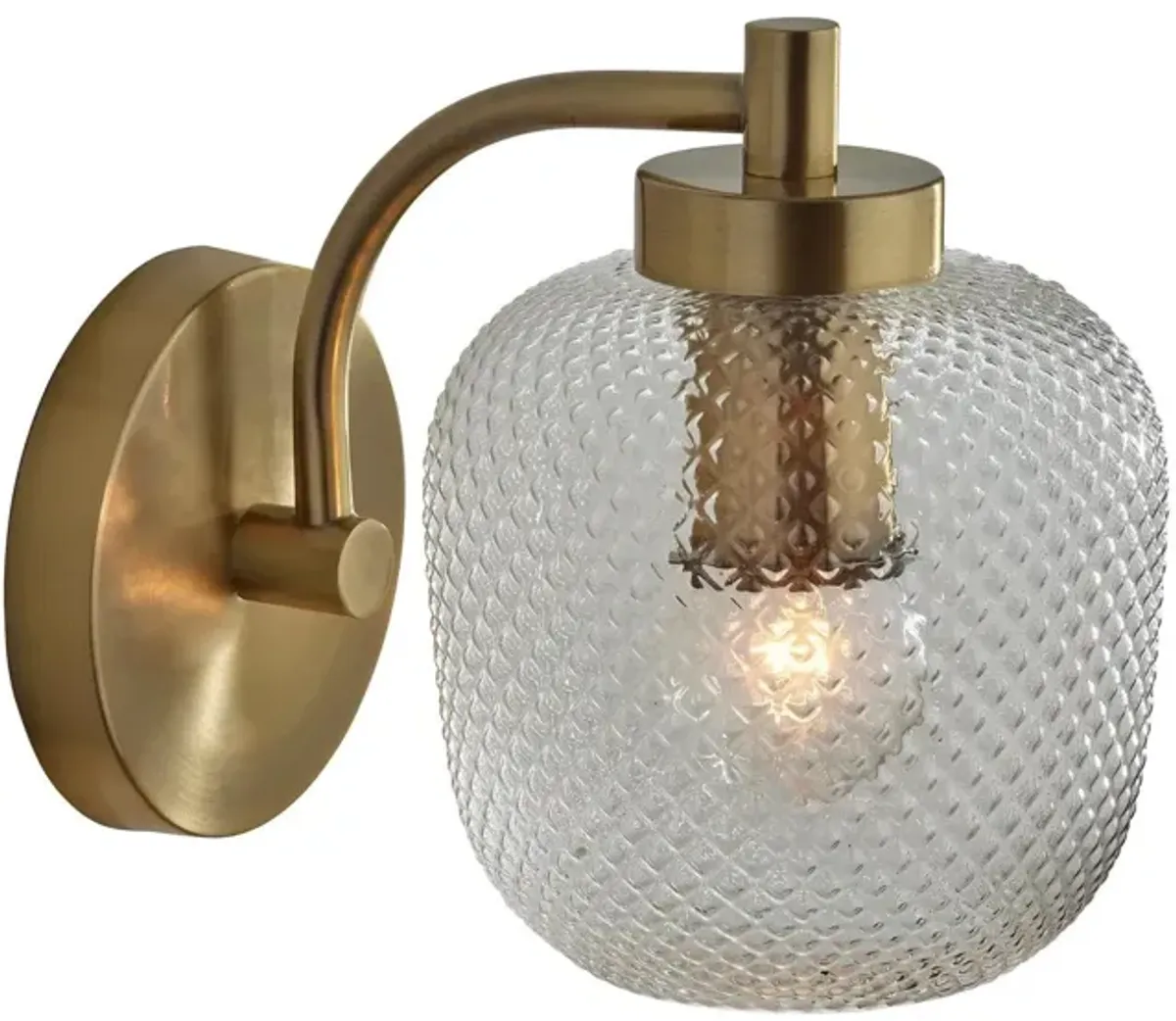 Natasha Wall Lamp in Antique Brass by Adesso Inc