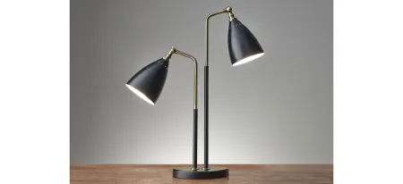 Chelsea Dual Table Lamp in Black by Adesso Inc