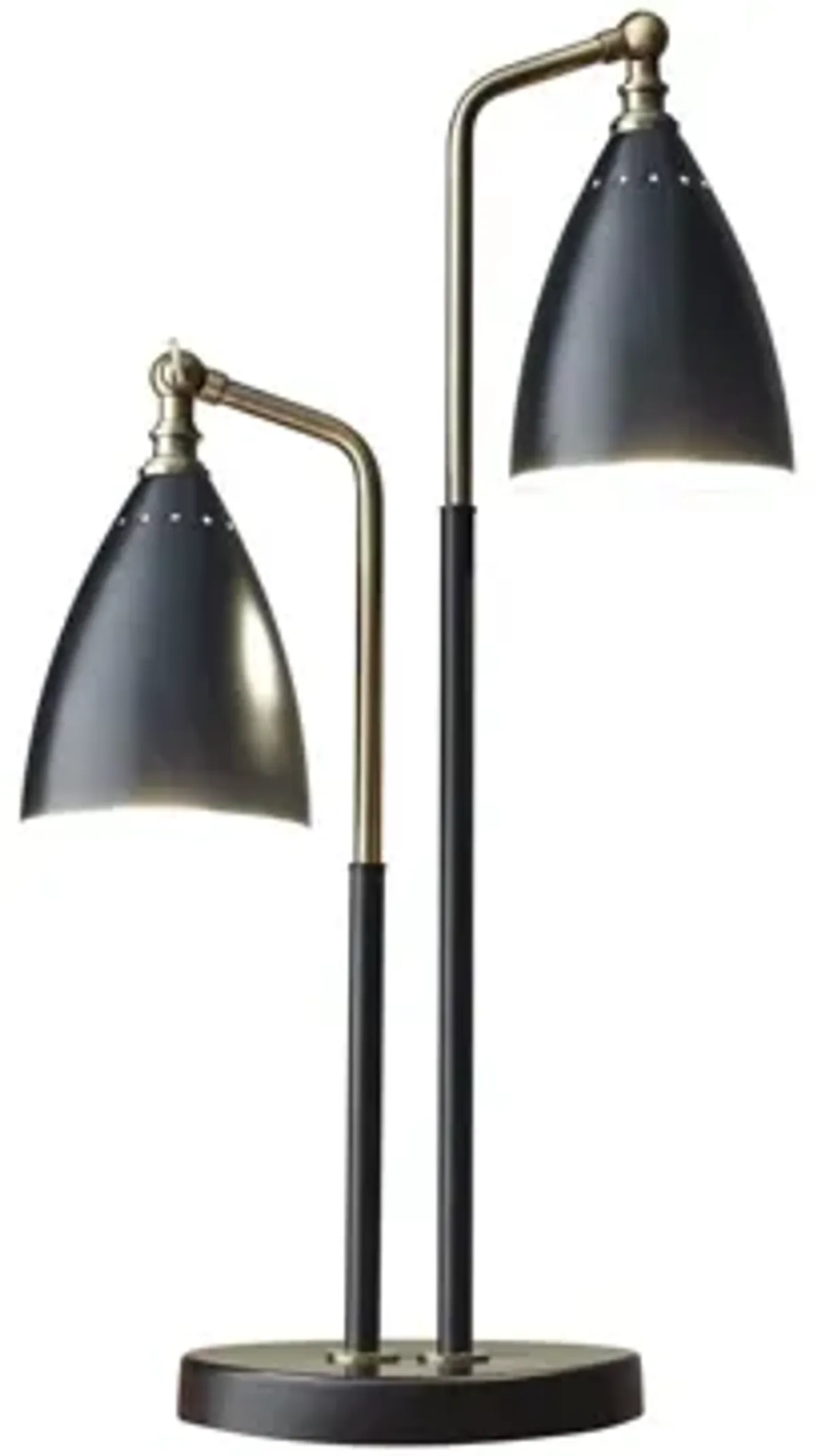 Chelsea Dual Table Lamp in Black by Adesso Inc