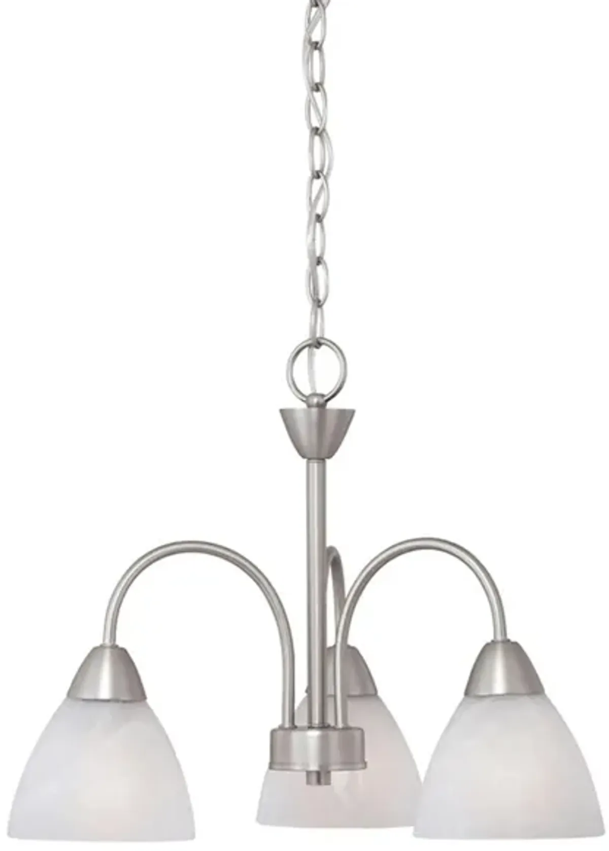 Tia 3-Light Chandelier in Matte Nickel by Stein World