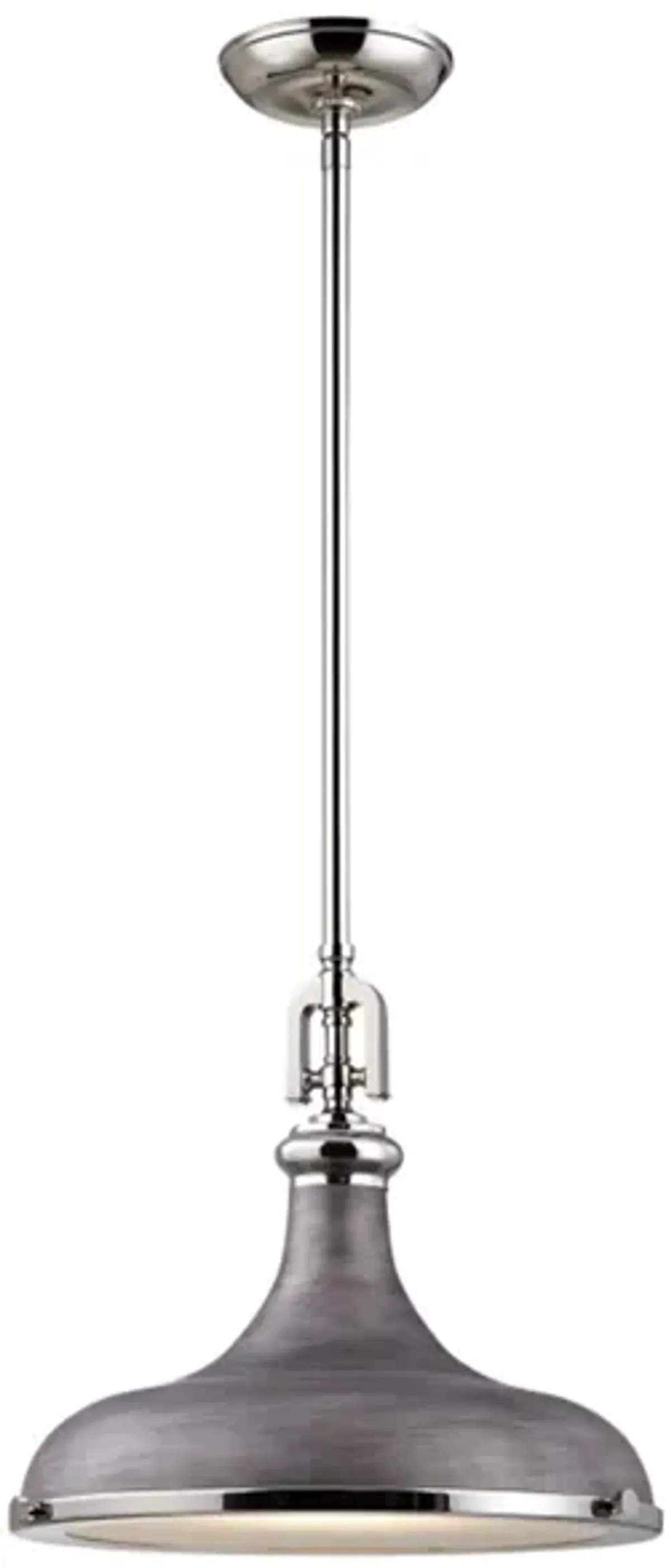 Rutherford Pendant in Polished Nickel by Stein World