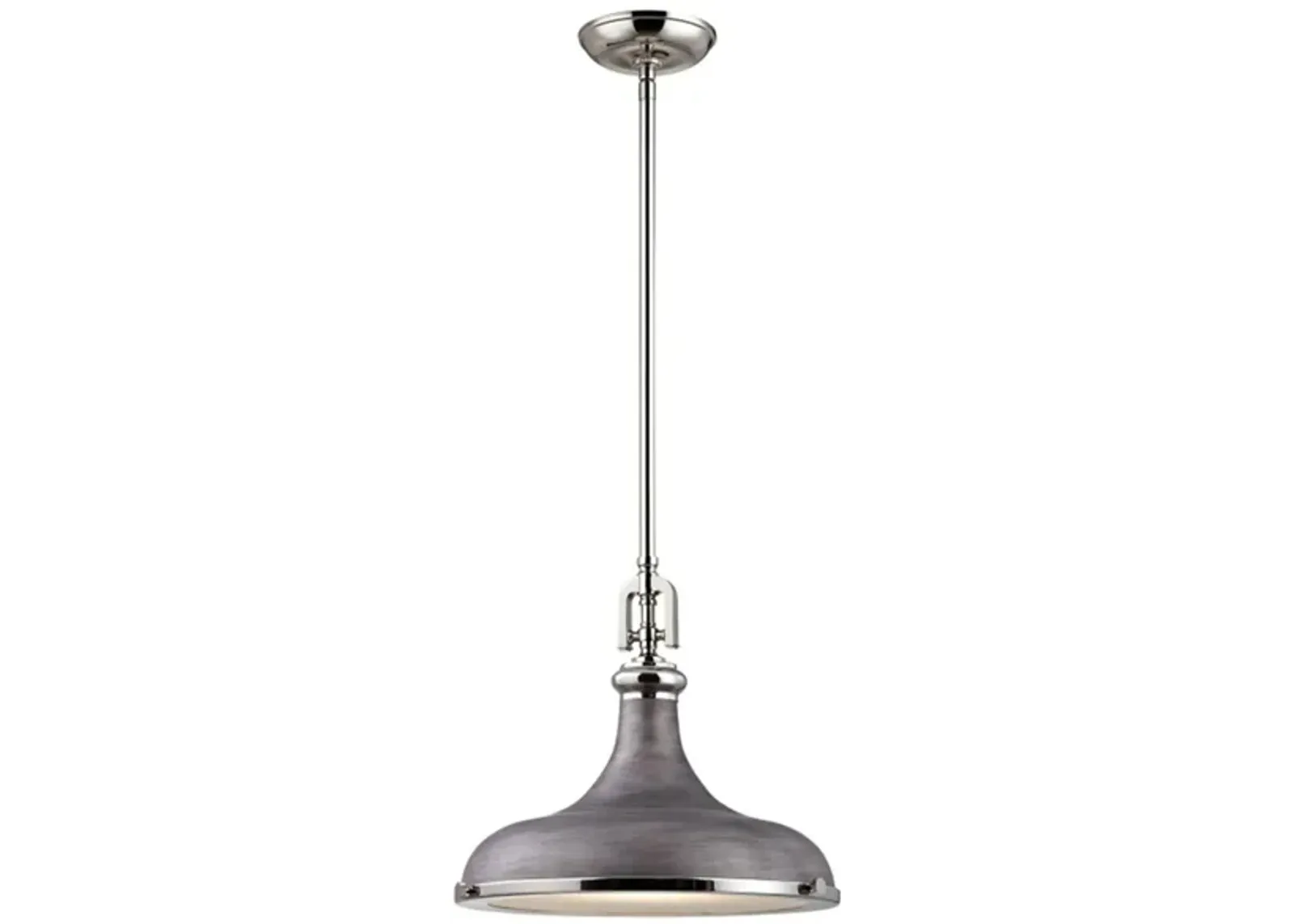 Rutherford Pendant in Polished Nickel by Stein World