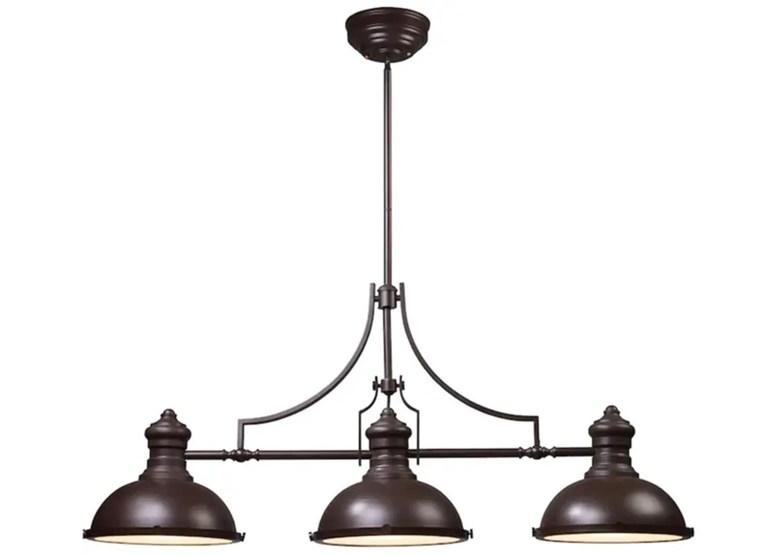 Chadwick 3-Light Linear Chandelier in Oiled Bronze by Stein World