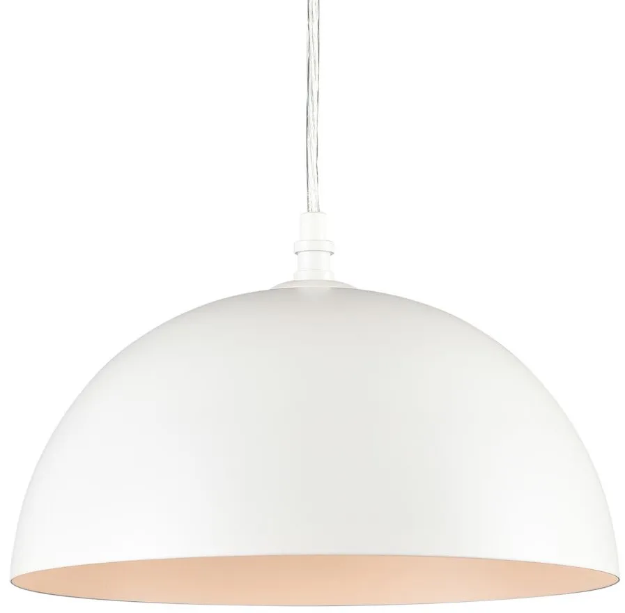 Chelsea Pendant in White by Stein World