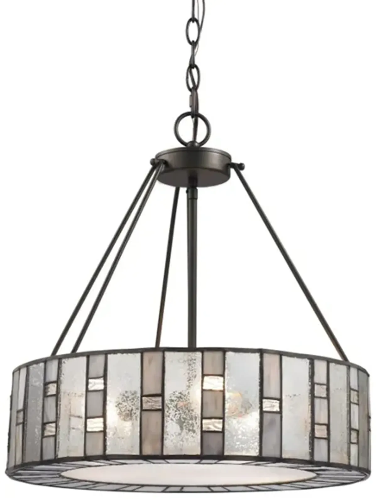 Ethan 3-Light Chandelier in Tiffany Bronze by Stein World