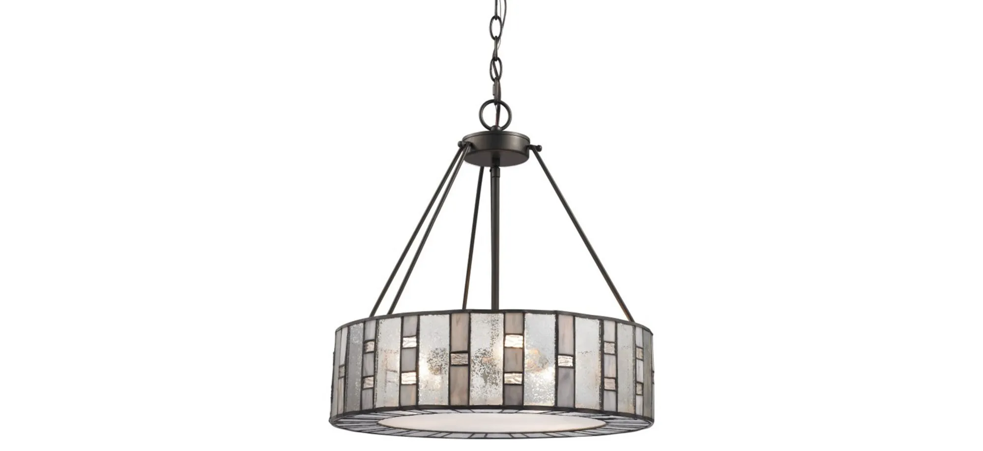 Ethan 3-Light Chandelier in Tiffany Bronze by Stein World