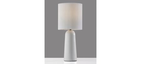 Callie Table Lamp in White by Adesso Inc