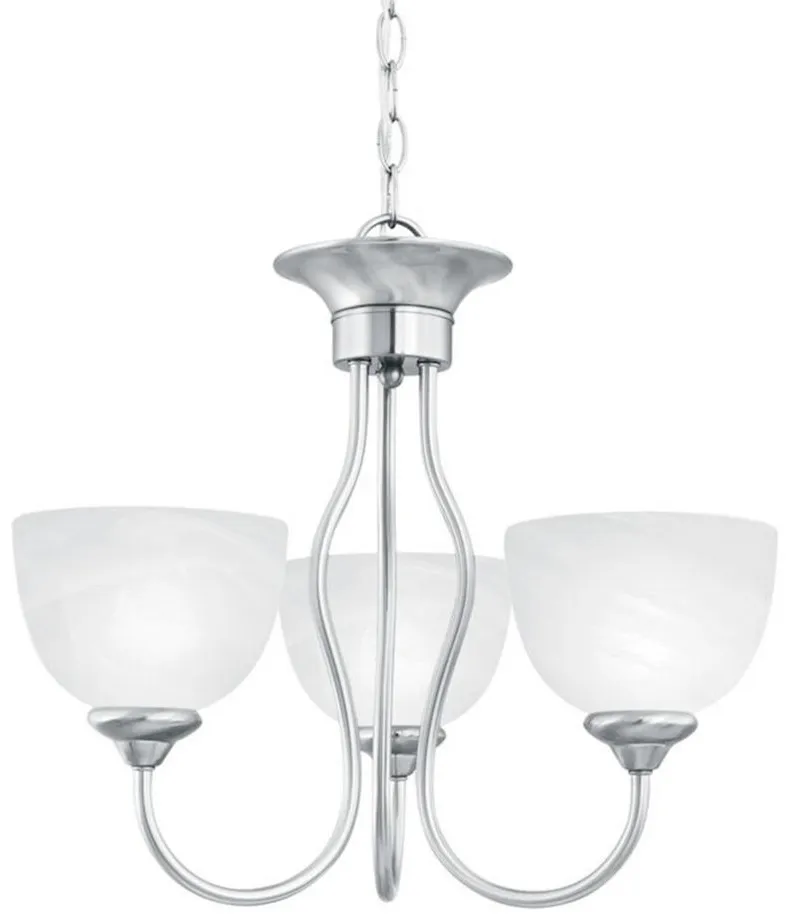 Tahoe 3-Light Chandelier in Brushed Nickel by Stein World