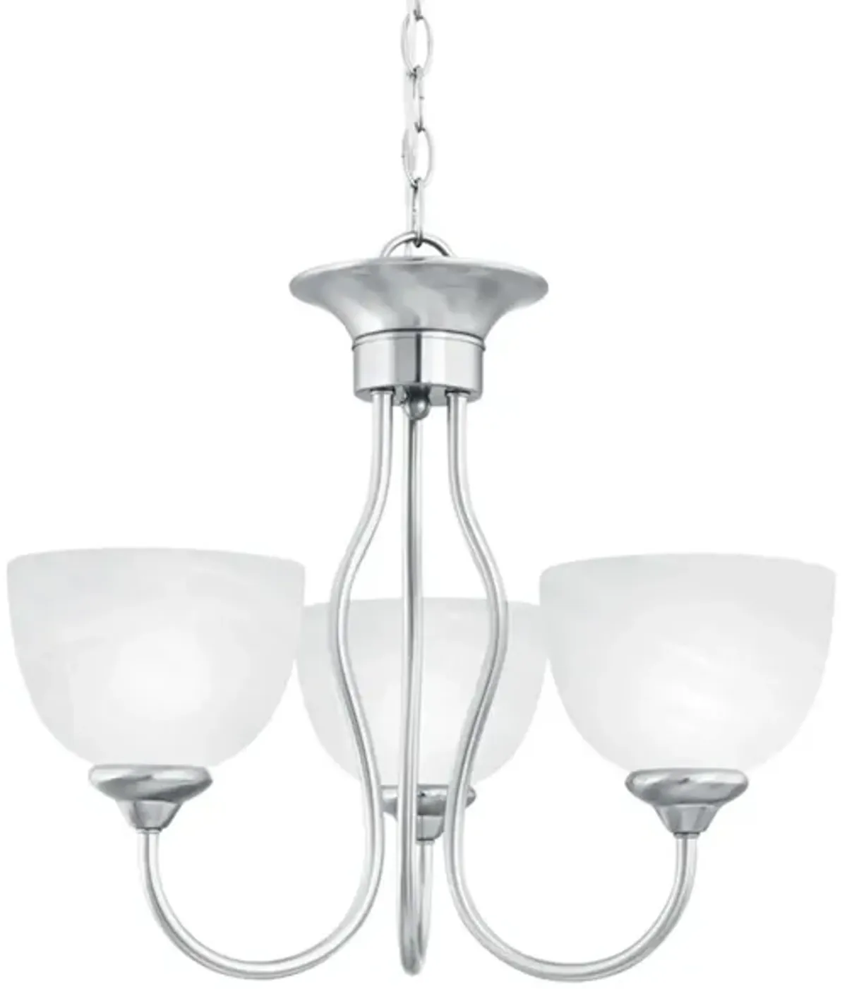 Tahoe 3-Light Chandelier in Brushed Nickel by Stein World