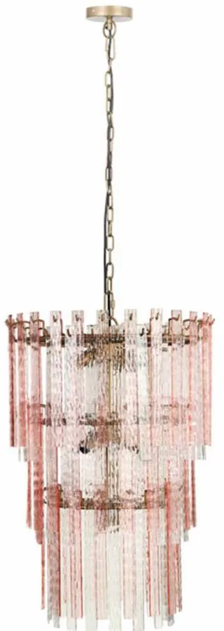 Hampshire 3-Tier Chandelier in Pink by Tov Furniture