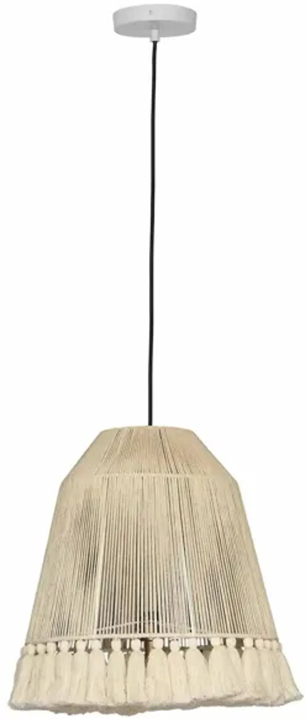 Helen Large Pendant Lamp in White by Tov Furniture