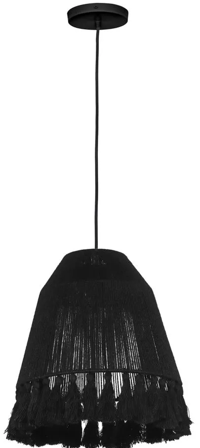 Bokaro Pendant Lamp in Black by Tov Furniture