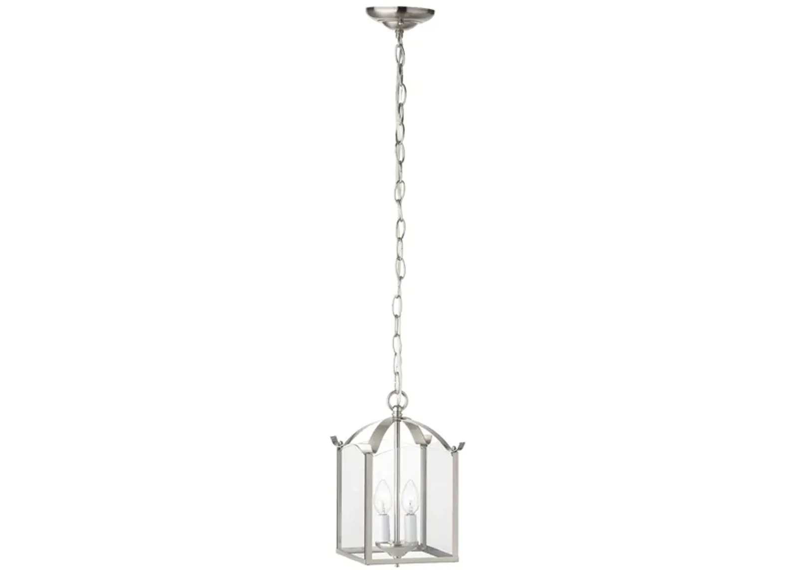 Whitmore 2-Light Chandelier in Brushed Nickel by Stein World