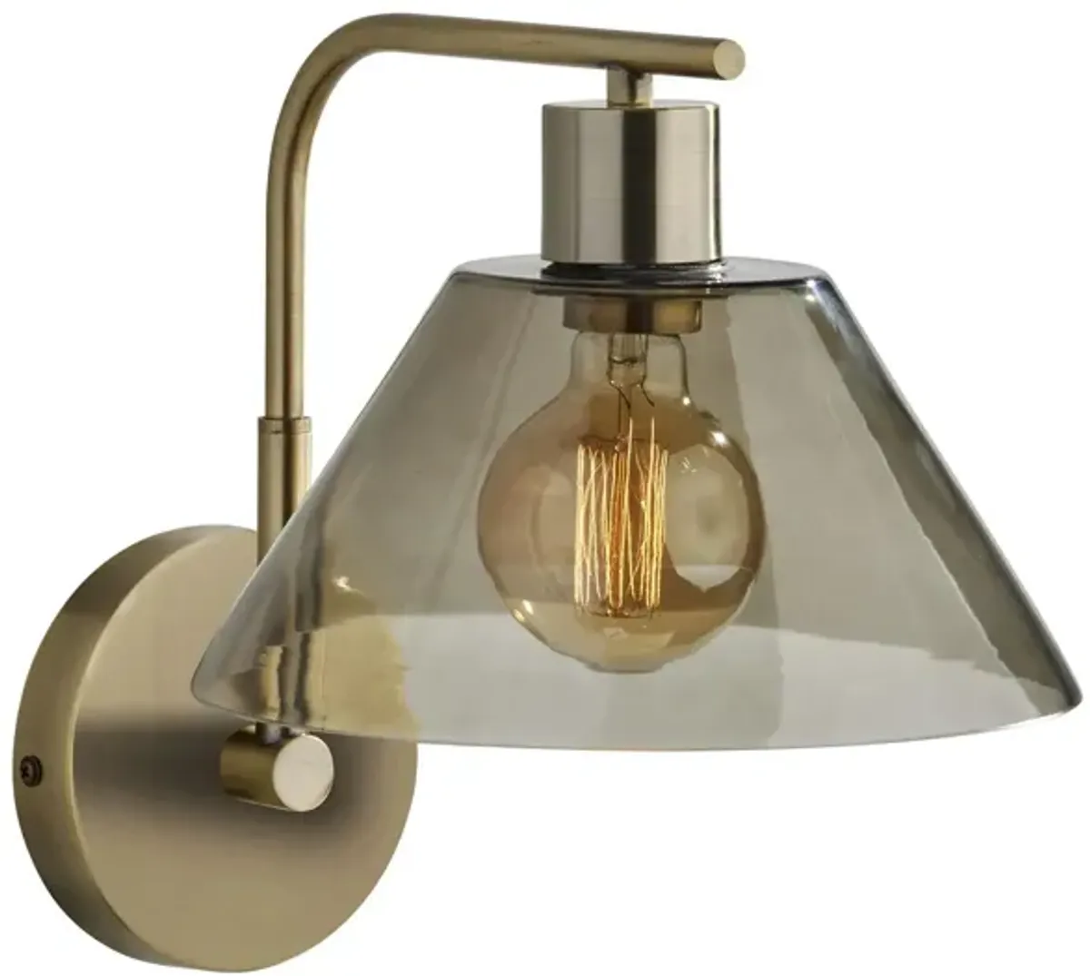 Zoe Wall Lamp in Antique Brass by Adesso Inc