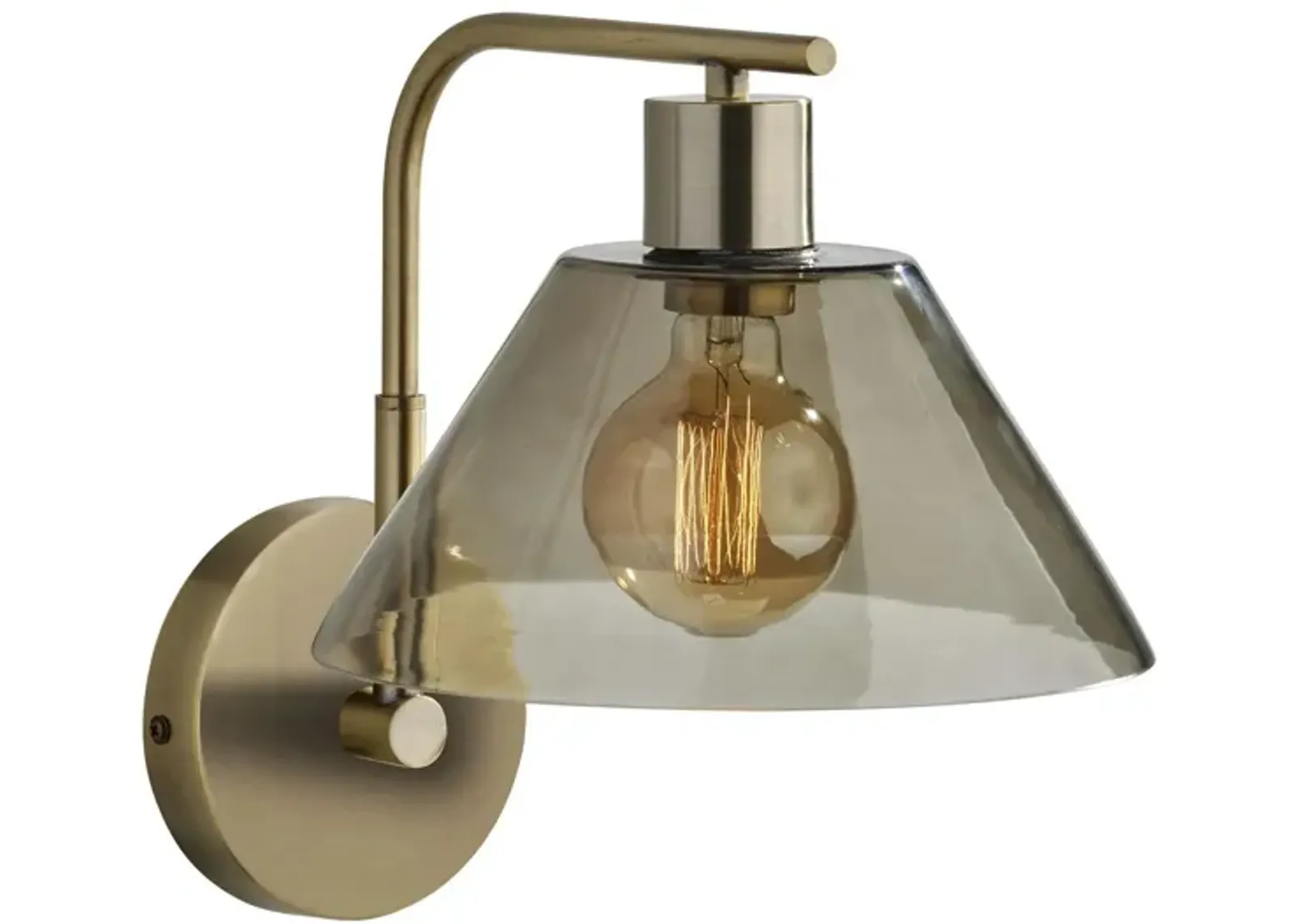 Zoe Wall Lamp in Antique Brass by Adesso Inc