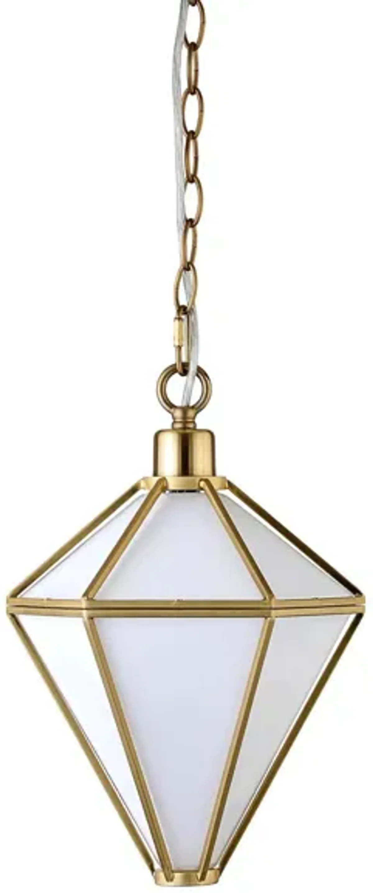 Adara Pendant in Brushed Brass by Hudson & Canal