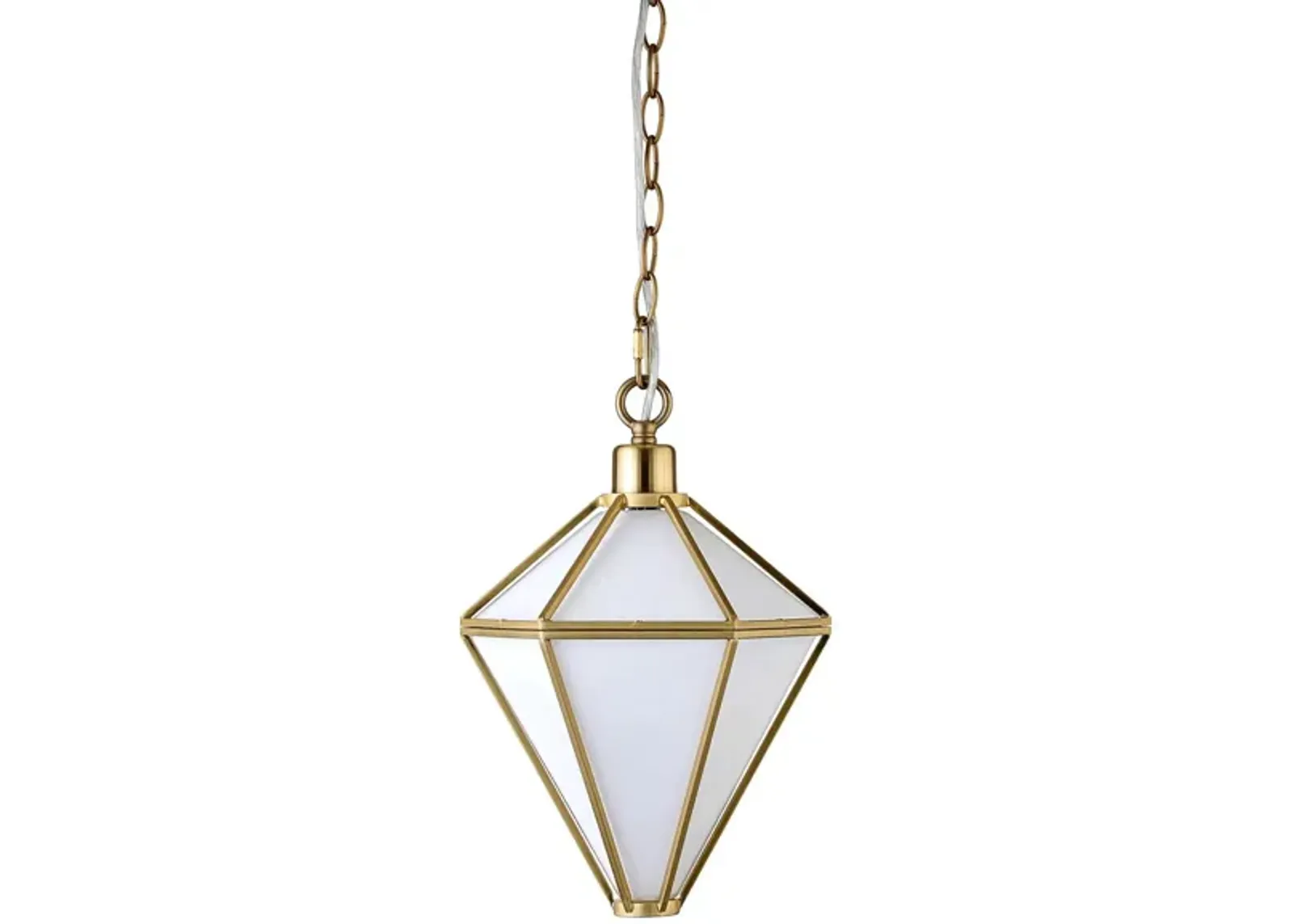 Adara Pendant in Brushed Brass by Hudson & Canal