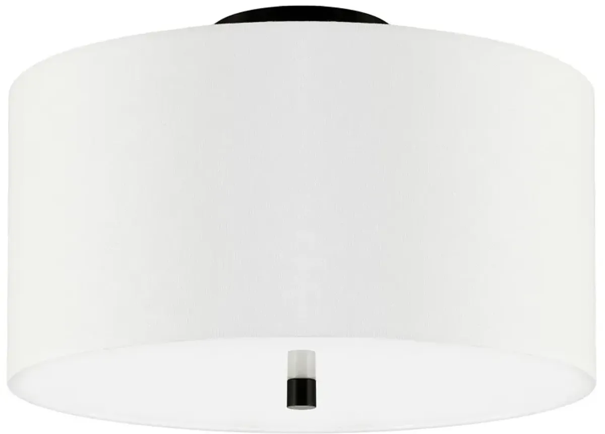 Casper Semi Flush Mount in Matte Black by Hudson & Canal