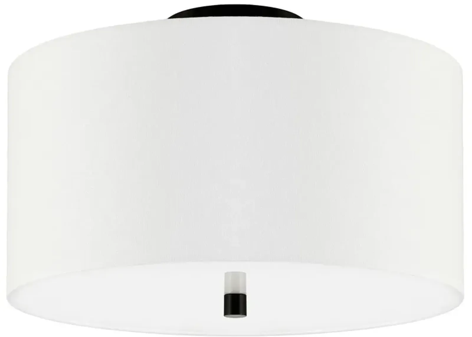 Casper Semi Flush Mount in Matte Black by Hudson & Canal