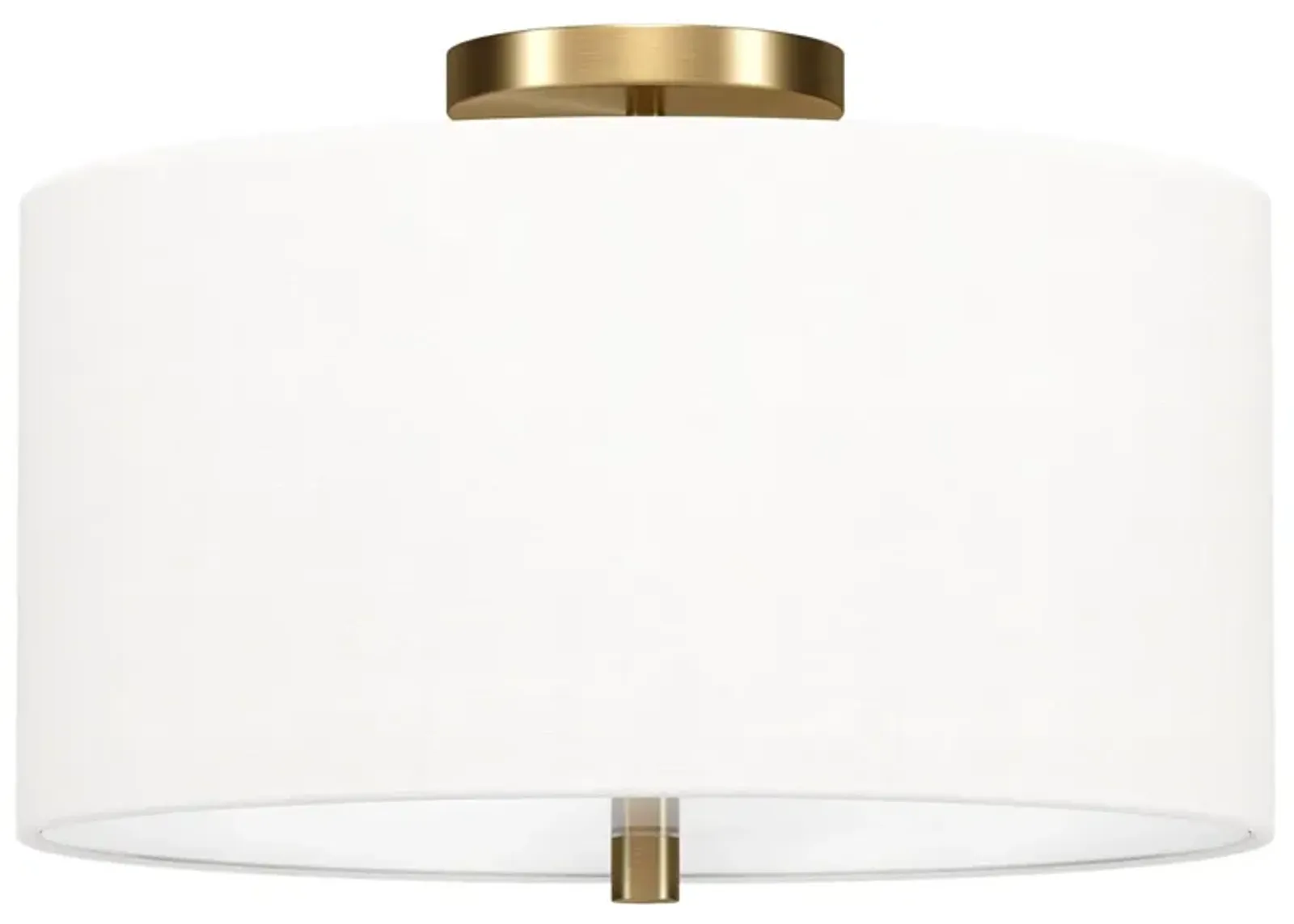 Casper Semi Flush Mount in Brass by Hudson & Canal